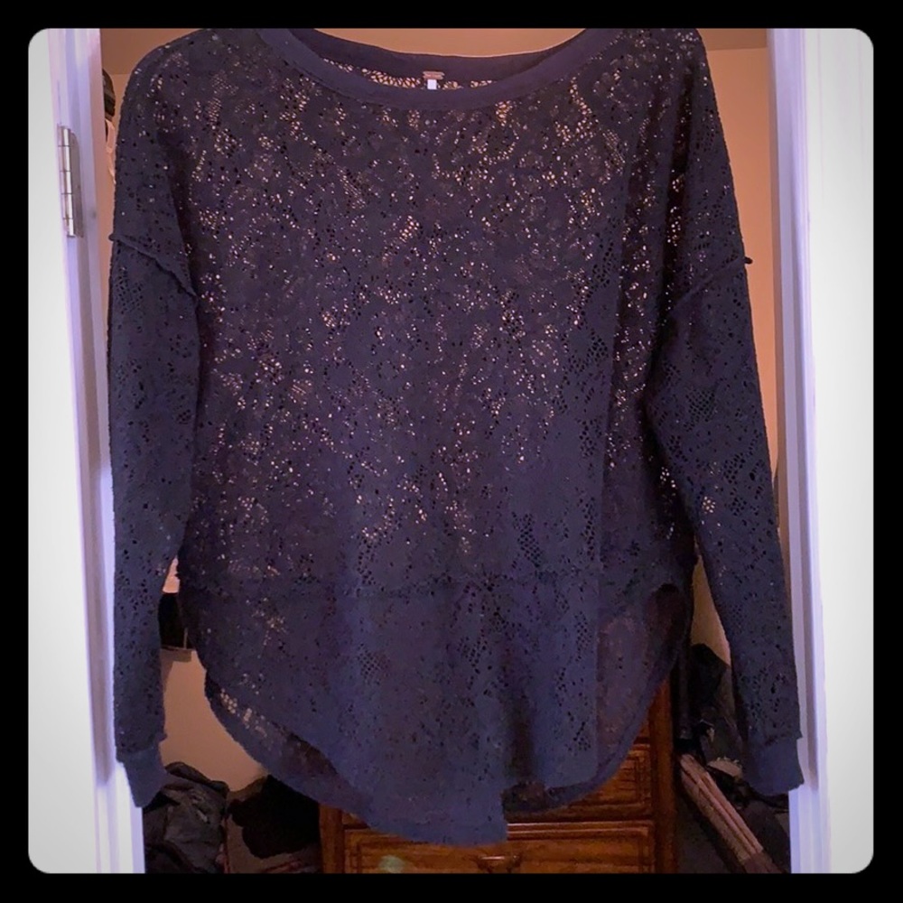 Black lace top